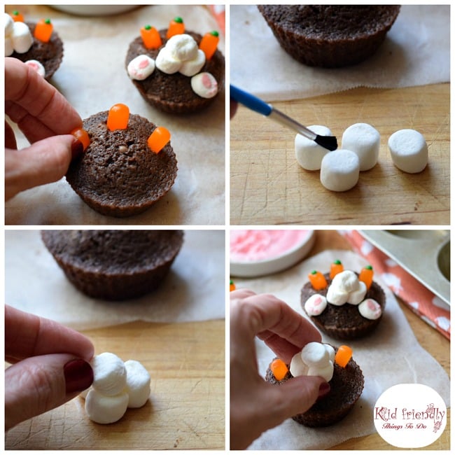 Bunny Butt Brownies! A cute and simple Easter dessert treat for kids and adults. www.kidfriendlythingstodo.com