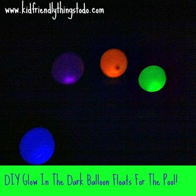 Floating Balloons That Glow In The Pool!