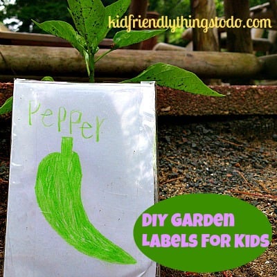 DIY Garden Labels For Kids