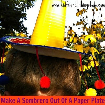 Make A Sombrero Out Of A Paper Plate & A Solo Cup!