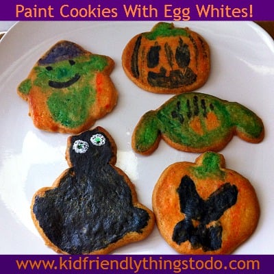 An Awesome Technique Using Egg Whites To Paint Sugar Cookies! The kids will have a blast with you! 