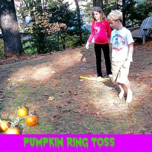 Pumpkin Ring Toss Game 