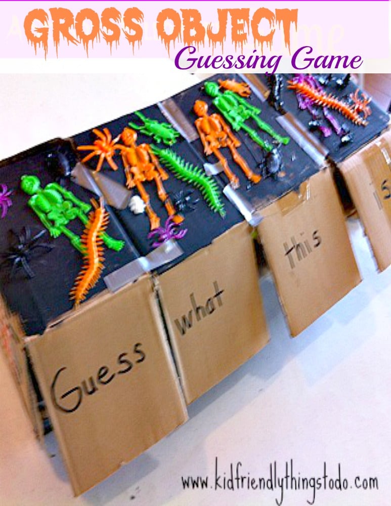 Gross Object Guessing Game! Perfect for Halloween party games! - KidFriendlyThingsToDo.com