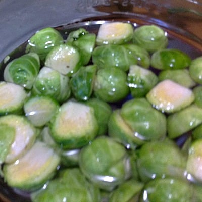 Trimming, and Preparing Brussels Sprouts