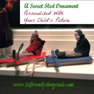 Make a sentimental Sled Ornament!