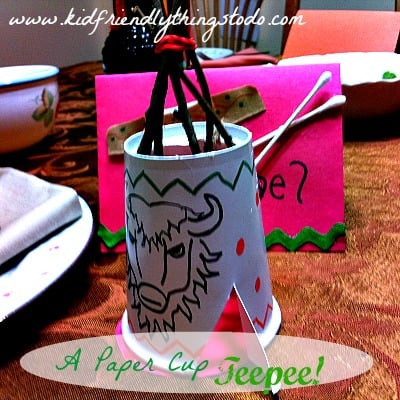 Design Your Own Teepee - A Simple Thanksgiving Craft & Table Decoration