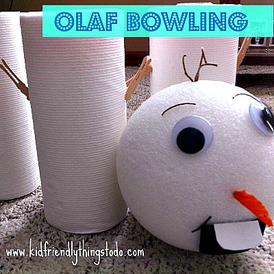 Olaf the Snowman from Frozen, Bowling Game!