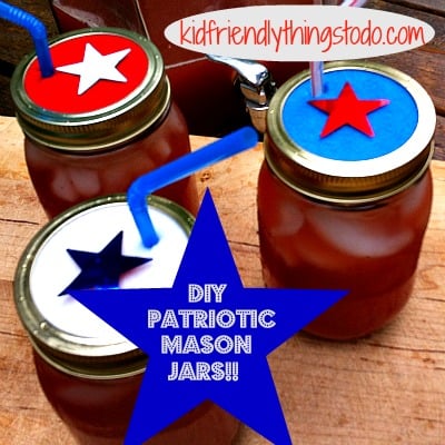Patriotic Mason Jars