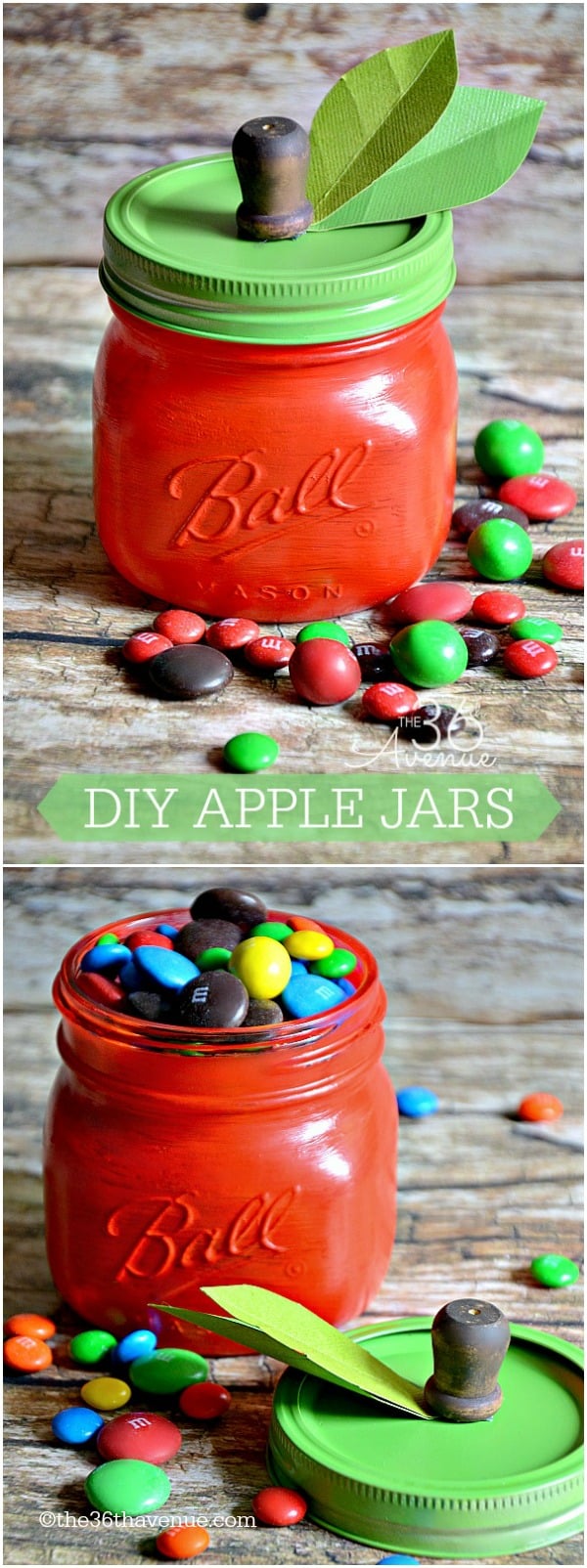 apple mason jars teacher gift