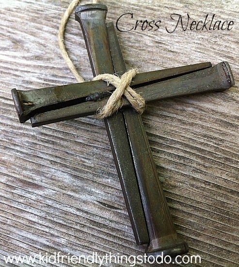 Beautiful Cross made from nails! What a cool craft for Easter, Faith, or just for everyday!