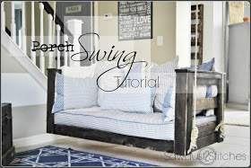DIY Sleeping Porch Swings, and more! I love these porches!