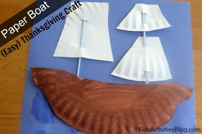 The turkey usually steals the show on Thanksgiving, but the Mayflower should really have the spotlight! Simple Mayflower crafts for kids!