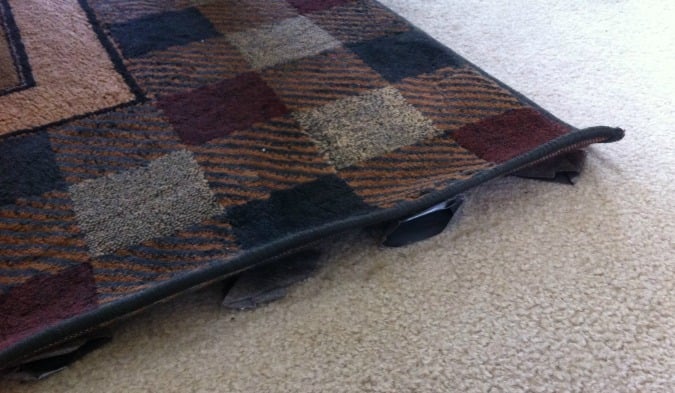 DIY - Fixing a rug that has curled up