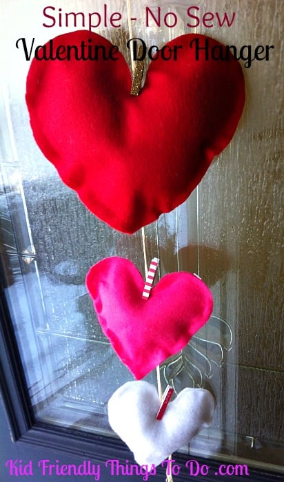 Rustic, Simple and Cute Valentine Door Hanger