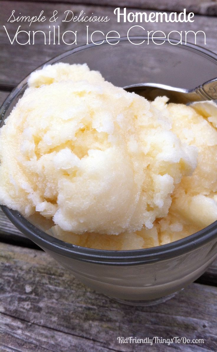 Homemade Country Vanilla Ice Cream