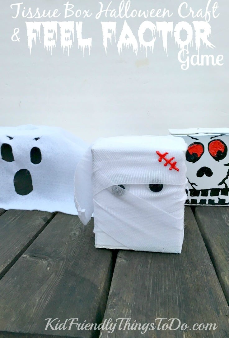 A fun Halloween Game for kids! Feel Factor is just like Fear Factor, but all about reaching into a box to feel and guess! Creepy, and Fun! Makes a great craft, too! KidFriendlyThingsToDo.com