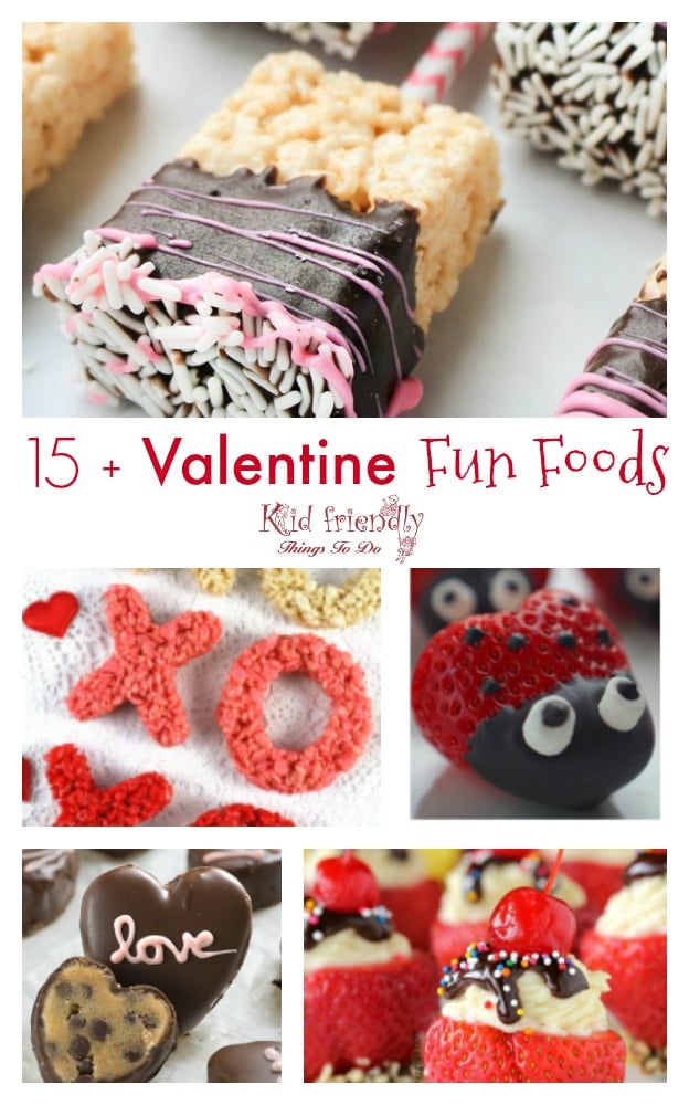 15+ Valentine's Day Fun Food and Drink Treats for kids - www.kidfriendlythingstodo.com