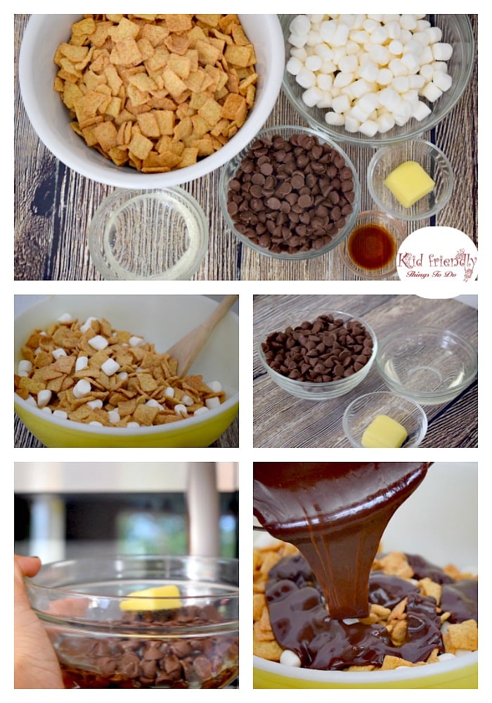 See how easy it is to make this S'mores Dessert - Cinnamon Toasters Cereal S'mores Drops - www.kidfriendlythingstodo.com