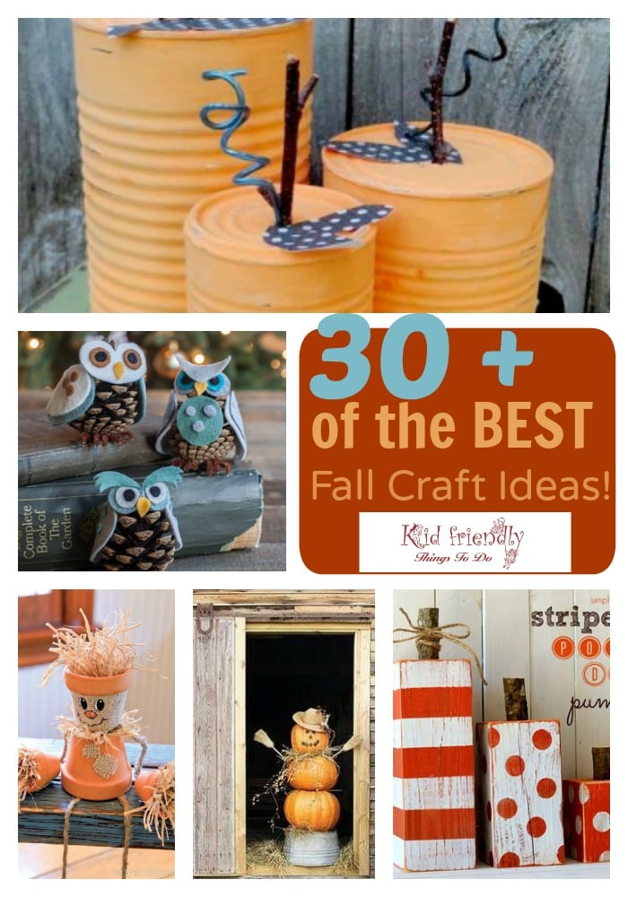 The Best DIY Kid Friendly Fun Fall Decorating & Craft Ideas - www.kidfriendlythingstodo.com