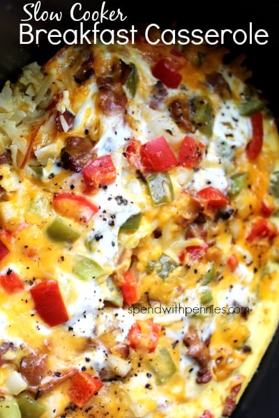 Crockpot Breakfast Casserole - The Gracious Wife