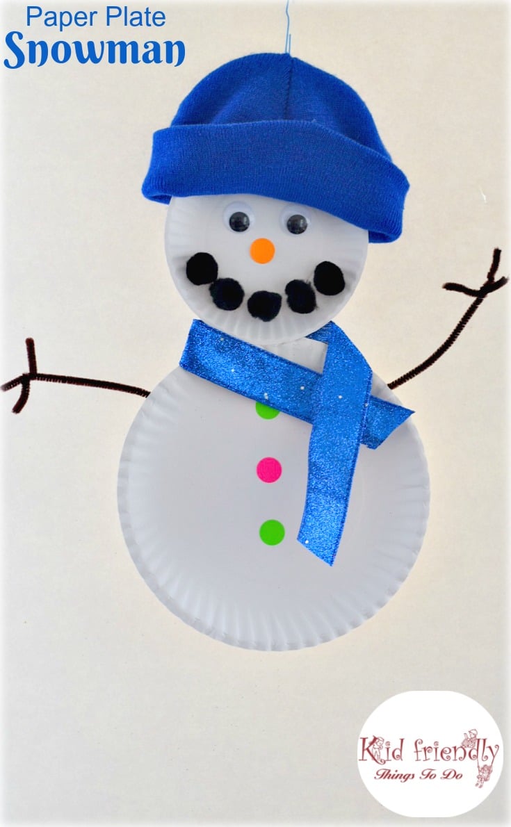 Paper Bowl Snowman Craft - I Heart Crafty Things