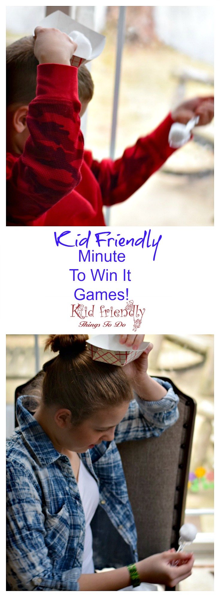 Even More Fun Kid Friendly Minute To Win it Games! Fun for the whole family! Great for parties - like Christmas, New Years, Teenage, Classroom and more! www.kidfriendlythingstodo.com