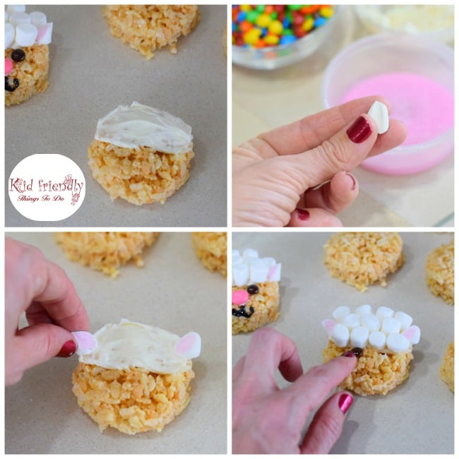 Cute and Easy to Make Little Lamb Rice Krispies Treat for Easter - Perfect for Easter, spring, or farm animal party! www.kidfriendlythingstodo.com