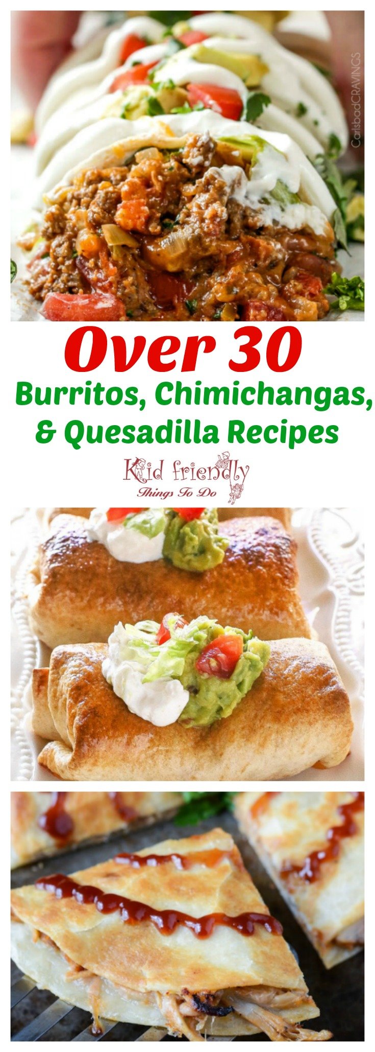 Over 30 Burrito, Chimichanga, and Quesadilla Mexican Recipes width=