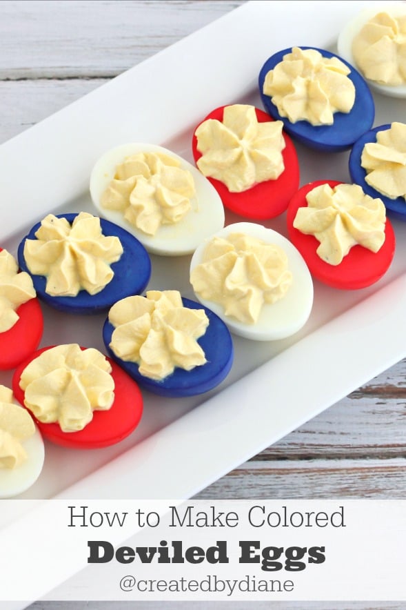 patriotic deviled eggs