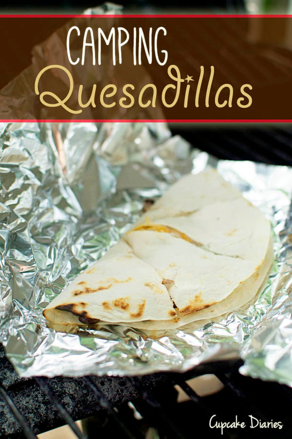 quesadillas in a foil packet