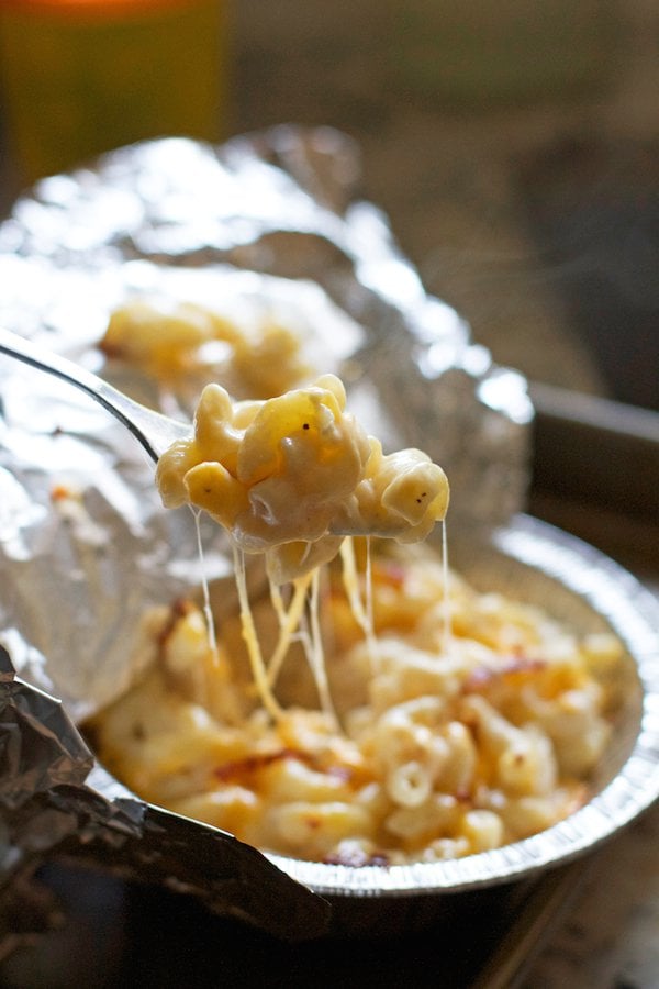 campfire macaroni and cheese