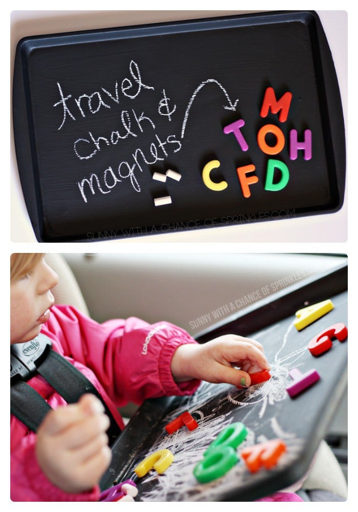travel chalkboard for road trip