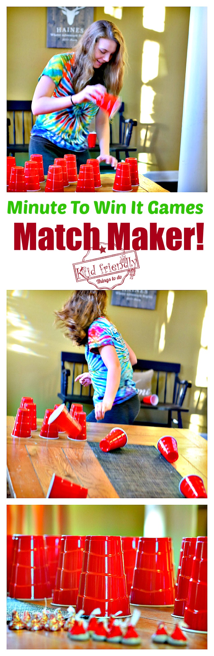 Awesome Minute To Win It Games that are Great for Kids, Teens and Adults - For Your Family Parties! - Perfect for Holiday parties, like Christmas, Thanksgiving, Halloween and even Summer Parties - www.kidfriendlythingstodo.com