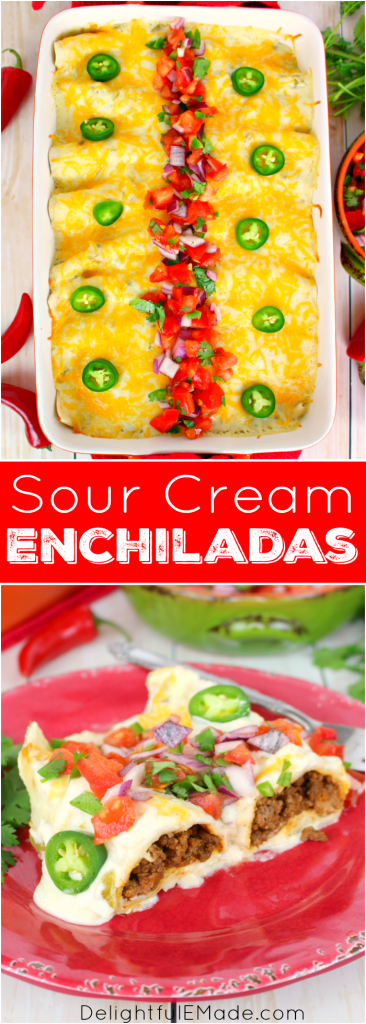 enchilada sour cream and beef