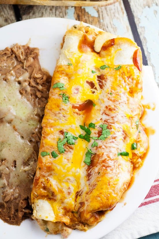 three cheese enchiladas