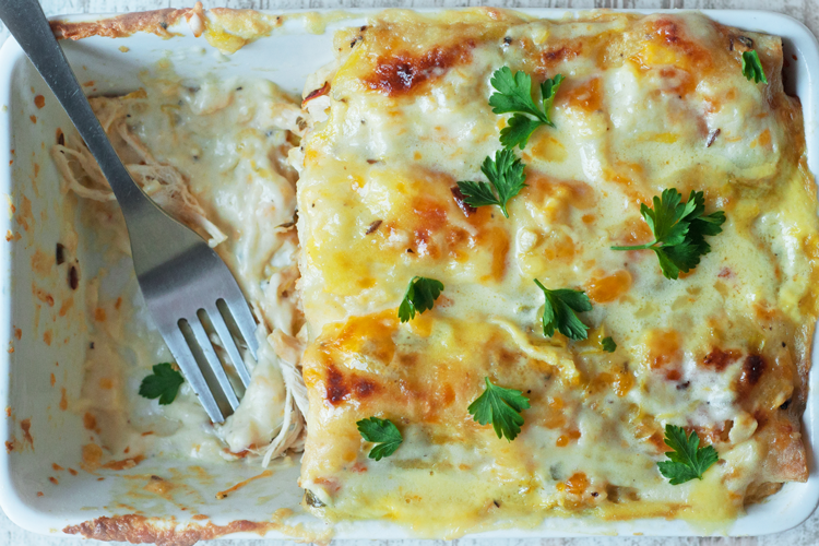 skinny chicken enchiladas