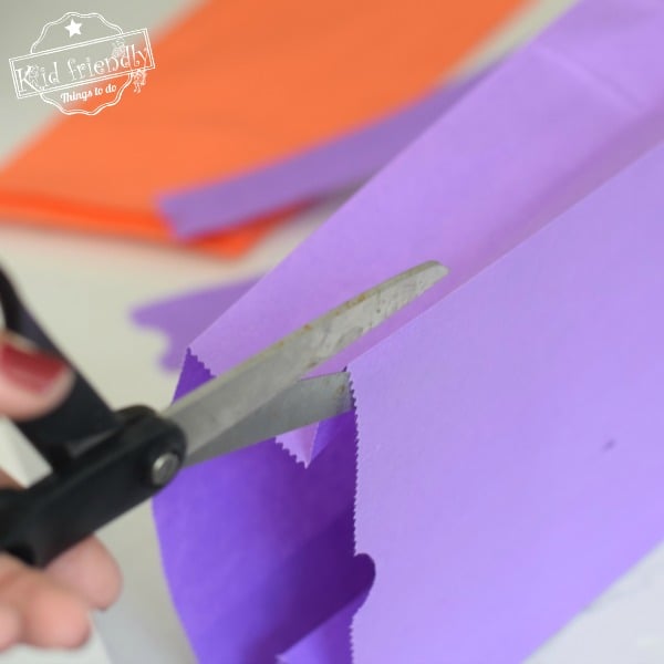 how to make a paper bag witch broom goody bag for Halloween