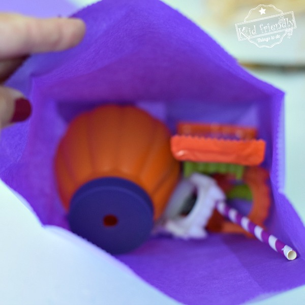 how to make a paper bag witch broom goody bag for halloween