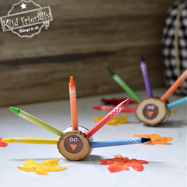 turkey crayon holder for kids