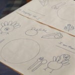 DIY Thanksgiving tablecloth for kids