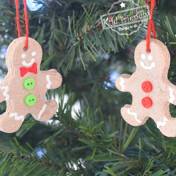 Gingerbread Cinnamon Salt Dough Ornament Recipe | Kid Friendly Thing To Do