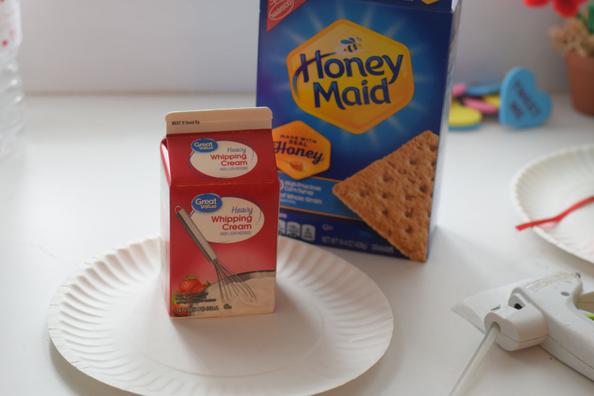 supplies milk carton gingerbread house 