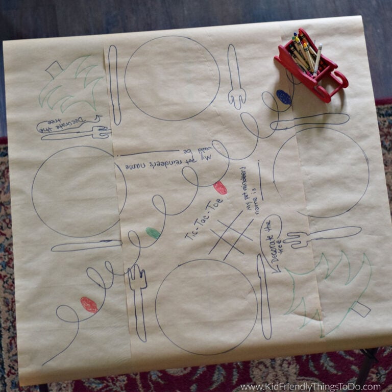 paper tablecloth for Christmas