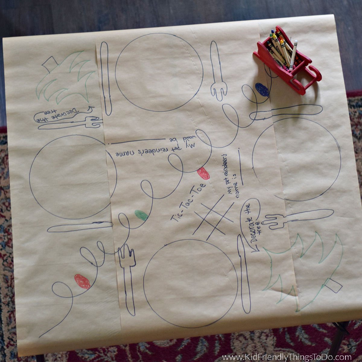 paper tablecloth for Christmas