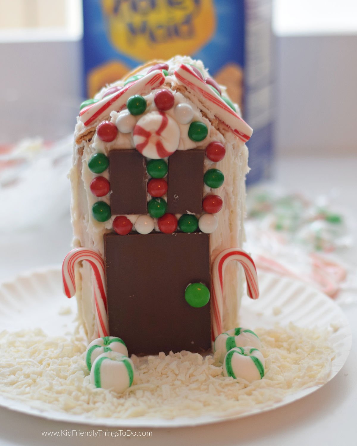 milk carton gingerbread house 