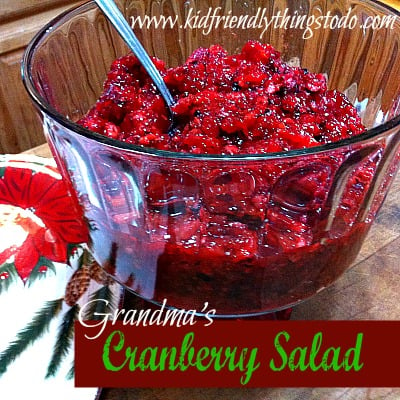 My grandmother's delicious cranberry salad!