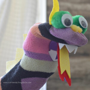 dragon sock puppet