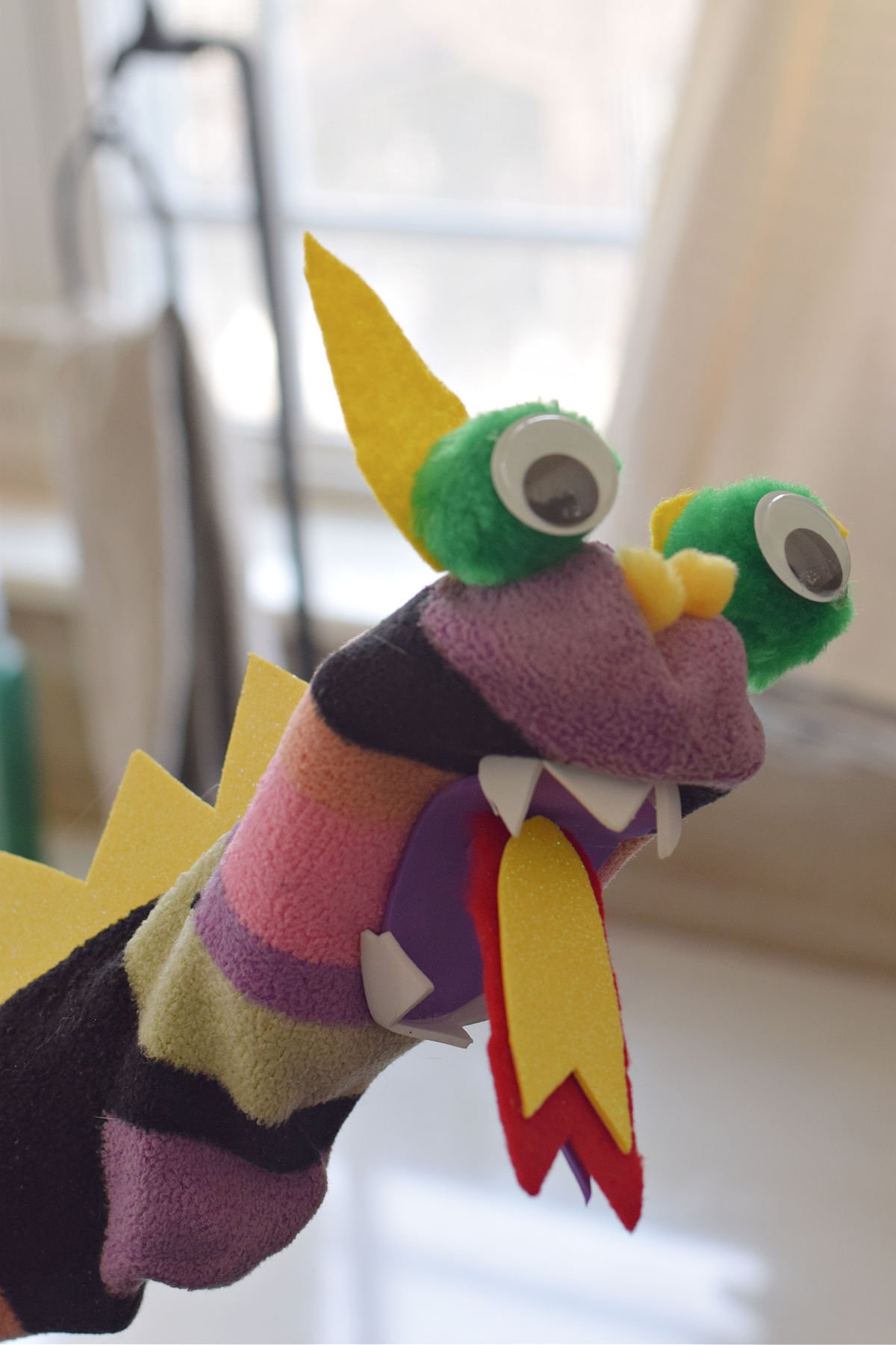 dragon sock puppet 