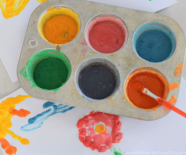 Puffy Paint - How to Make Puffy Paint - The Homeschool Scientist