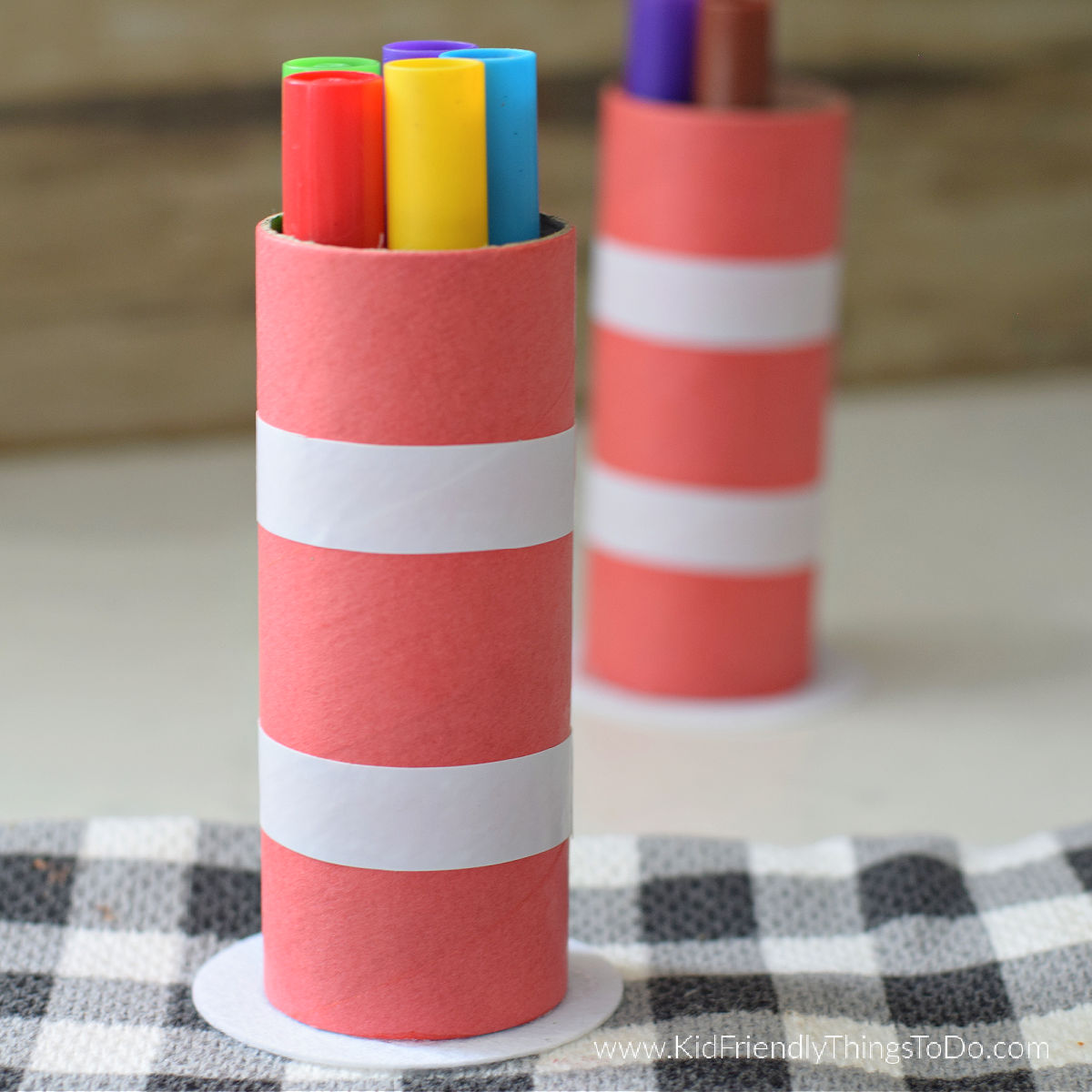 Cat in the Hat Crayon holder craft